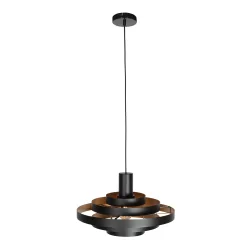 pendant luminaire HALO CIRQUE 1 flame E27 IP20, black dimmable