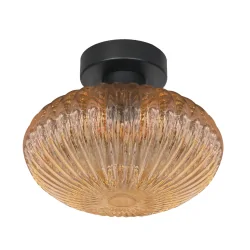 ceiling luminaire AURELIO 1 flame E27 IP20, black dimmable