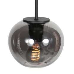 pendant luminaire SFERIO 1 flame E27 IP20, black dimmable