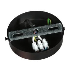 pendant luminaire SILURA 1 flame E27 IP20, black dimmable