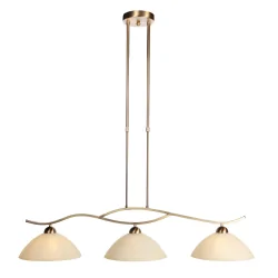 pendant luminaire ANTHEA 3 flames E27 IP20, bronze dimmable