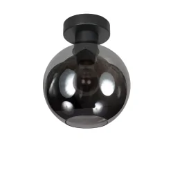 ceiling luminaire SFERIO 1 flame E27 IP20, black dimmable