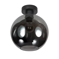 ceiling luminaire SFERIO 1 flame E27 IP20, black dimmable
