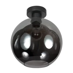ceiling luminaire SFERIO 1 flame E27 IP20, black dimmable