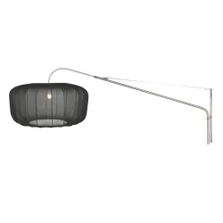 wall luminaire VELA LINO 1 flame E27 IP20, steel dimmable