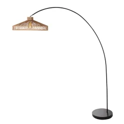 arc luminaire SOLVA 1 flame E27 IP20, black dimmable