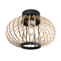 ceiling luminaire SILVA 1 flame E27 IP20, black dimmable