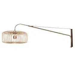 wall luminaire BREEZA BEACH 3 1 flame E27 IP20, bronze dimmable