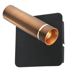 wall luminaire LUMO 1 flame IP20, bronze dimmable