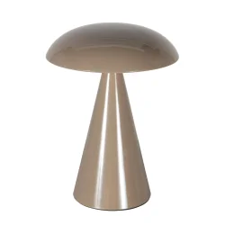 table lamp MUSH 1 flame IP20, brown dimmable