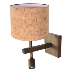 wall luminaire STANG 2 flames E27 IP20, bronze dimmable