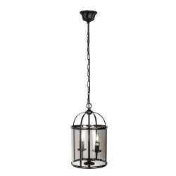 pendant luminaire PIMPERNEL 2 flames E14 IP20, black dimmable