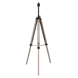 floor lamp TRIEK 1 flame, with switch, with shade E27 IP20, wood, antique 