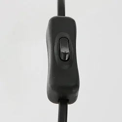 table lamp ANIMAUX - SURICATE up, with switch, with shade, with plug E27 IP20, black matt 