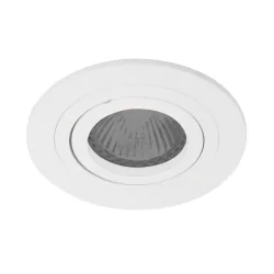 recessed luminaire PÉLITE SPOT round, swivelling GU10 IP20, white matt dimmable