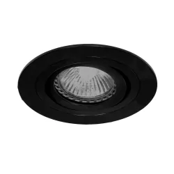 recessed luminaire PÉLITE SPOT round, swivelling GU10 IP20, black matt dimmable
