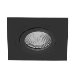 recessed luminaire PÉLITE SPOT swivelling, square GU10 IP20, black matt dimmable
