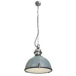 pendant luminaire BIKKEL - Ø 42CM 1 flame, medium E27 IP20, concrete grey dimmable