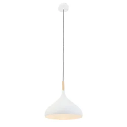Mexlite Pendant luminaire BJORR, 1 flame, 30cm, white