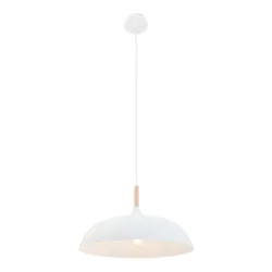 Mexlite Pendant luminaire BJORR, 1 flame, 45cm, white