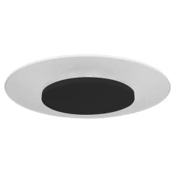 ceiling luminaire LIDO large, round, indirect, perforated IP20, black matt dimmable