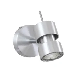 spot NATASJA 1 flame, Dim-To-Warm, adjustable GU10 IP20, steel brushed dimmable