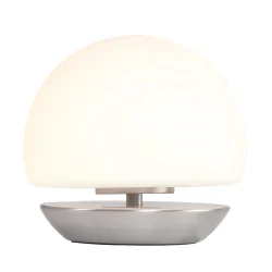 table lamp ANCILLA round, short, with touch dimmer G9 IP20, beech, natural colour dimmable