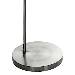 Mexlite Floor lamp SOLVA, 1 flame, white lamp head, steel