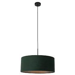 pendant luminaire SPARKLED LIGHT cylindrical, with shade E27 IP20, black matt dimmable