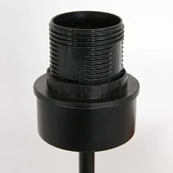 table lamp ANIMAUX - SURICATE up, with switch, with shade, with plug E27 IP20, black matt 