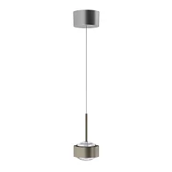 pendant luminaire PUK! PRO 120 MOTION 1 flame IP20, chrome, black matt dimmable