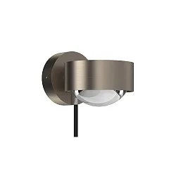 wall luminaire PUK MINI WALL + (COB LED) up / down, rotatable, without lens IP20, nickel matt dimmable