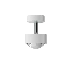 ceiling luminaire PUK MINI TURN swivelling, rotatable, without lens IP20, white matt dimmable