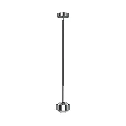 pendant luminaire PUK MINI DROP SOLO (COB LED) up / down, rigid, without lens IP20, chrome dimmable