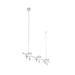 pendant luminaire PUK MINI SIXTETT (COB LED) up / down, rotatable, 6-fold, without lens IP20, white matt dimmable