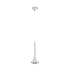pendant luminaire LOOK AT ME 1 flame, without lens IP20, white matt dimmable