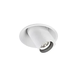 LED Recessed spot BLIEK ROUND 1.0, 350/500mA, 7/10W, 4000K, CRi >90, rotatable, swivelling, white
