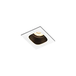 LED Recessed spot PIRRO 1.0, 1 Spot 4.5W 3000K, CRi >90, dimmable, white black