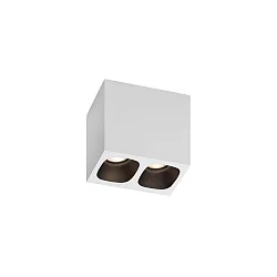 LED Ceiling luminaire PIRRO 2.0, 2 spots, 2x 4.5W 3000K, CRi >90, dimmable, black