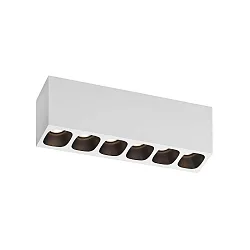 LED Recessed spot PIRRO 6.0, 6 spots, 6x 4.5W 2700K, CRi >90, dimmable, black
