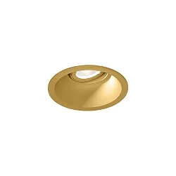 ceiling recessed luminaire DEEP ADJUST PETIT 1.0 Dim-To-Warm, with leaf springs, cardanic swivelling IP20, gold dimmable