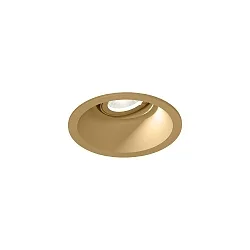 ceiling recessed luminaire DEEP ADJUST PETIT 1.0 with leaf springs, cardanic swivelling IP20, champagner dimmable