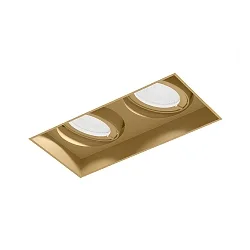 recessed luminaire STRANGE PETIT TRIMLESS 2.0 2 flames IP20, champagner 14,8W 910lm 2000-3000K 39° CRI 90