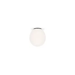 Ceiling luminaire DRO 1.0, Ø 12.5cm, G9, QT14 max. 5W, aluminum / glass, white