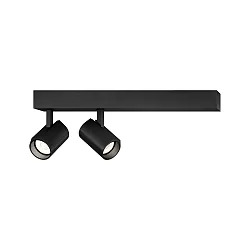 LED Spot CENO 2.0, 2 flames, 2700K, CRi >90, rotatable/swivelling, dimmable, black