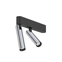 spot MATCH CEILING SURF 2.0 IP20, aluminium, black matt 