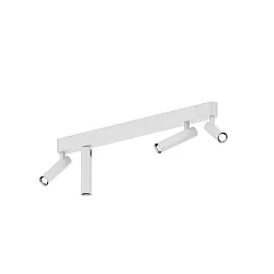 ceiling luminaire MATCH 4.0 4 flames, cardanic swivelling IP20, mat, traffic white dimmable