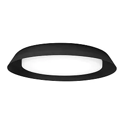 LED Wall /Ceiling luminaire TOWNA 2.0, IP44, Ø 46.1cm, 3000K, dimmable, black