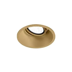ceiling recessed luminaire DEEP ADJUST 1.0 - LED with leaf springs, cardanic swivelling IP20, champagner dimmable