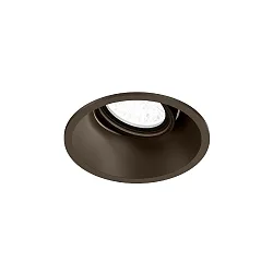 ceiling recessed luminaire DEEP ADJUST 1.0 - LED cardanic swivelling, with wire springs IP20, bronze dimmable